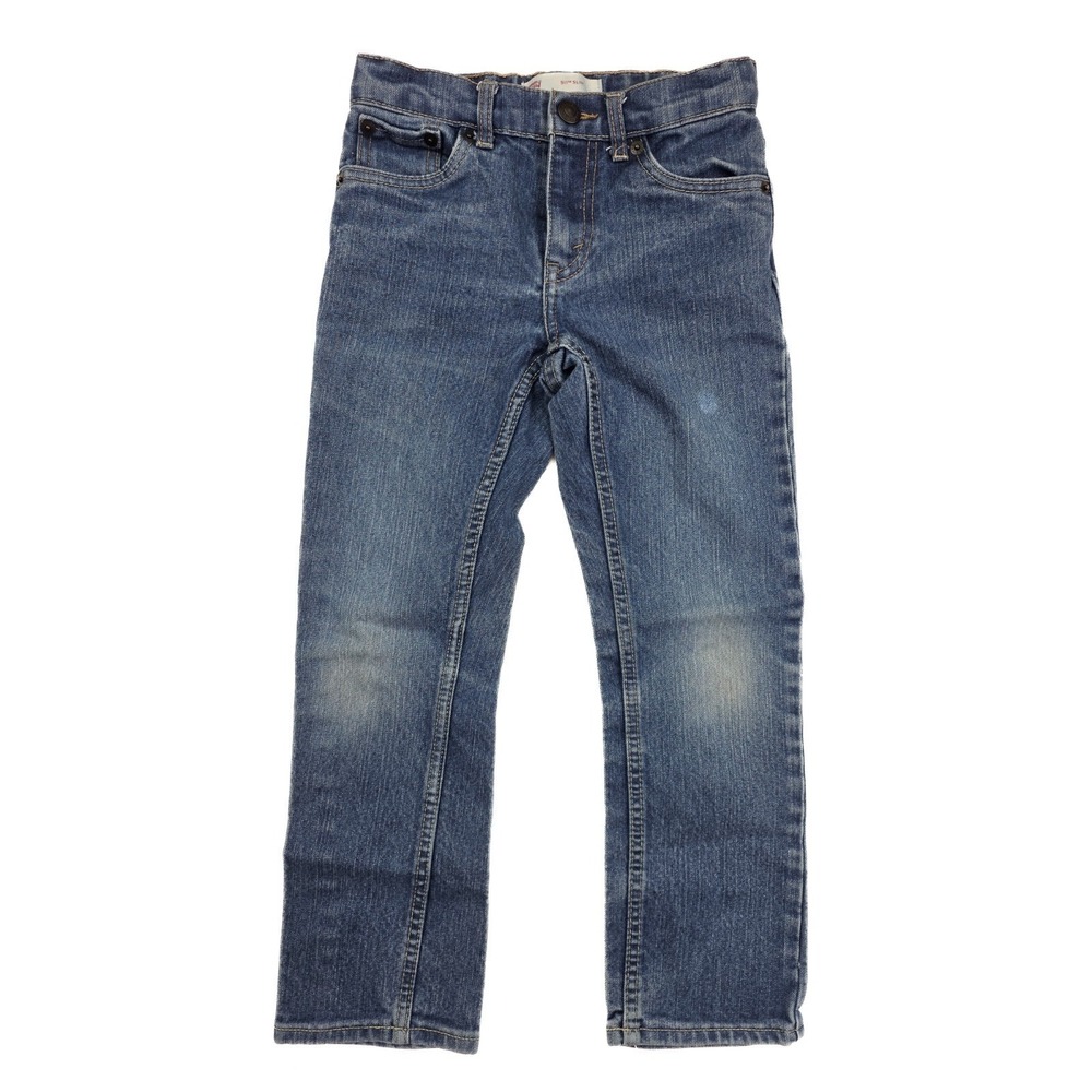 Levi's 511 Slim Fit Blue Stone Wash Denim Tapered Leg Jeans Boy's Size 7R 21x26